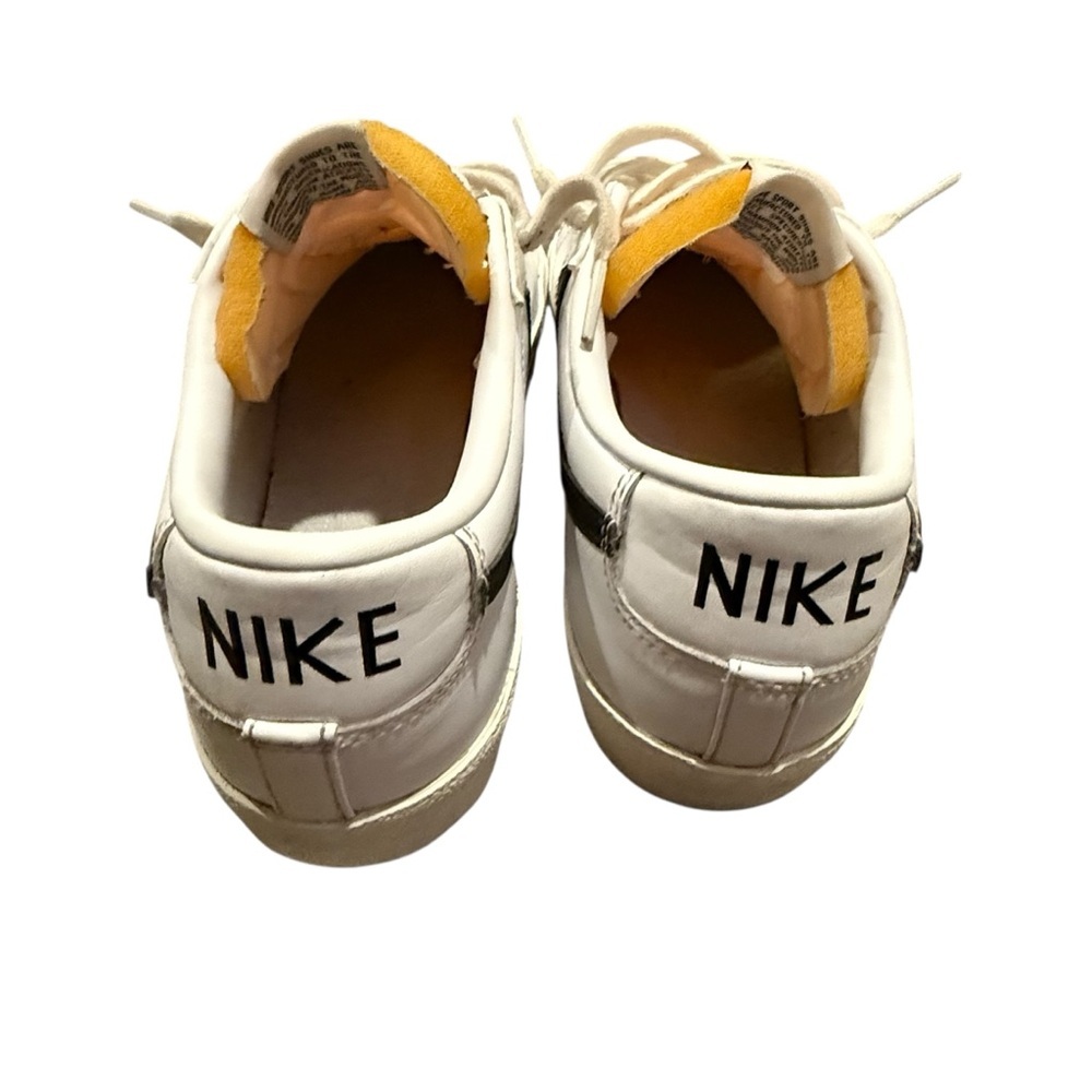 Nike Blazer Low '77 vintage White Black sail Men's Size 10 retro sneaker shoes - Picture 6 of 8